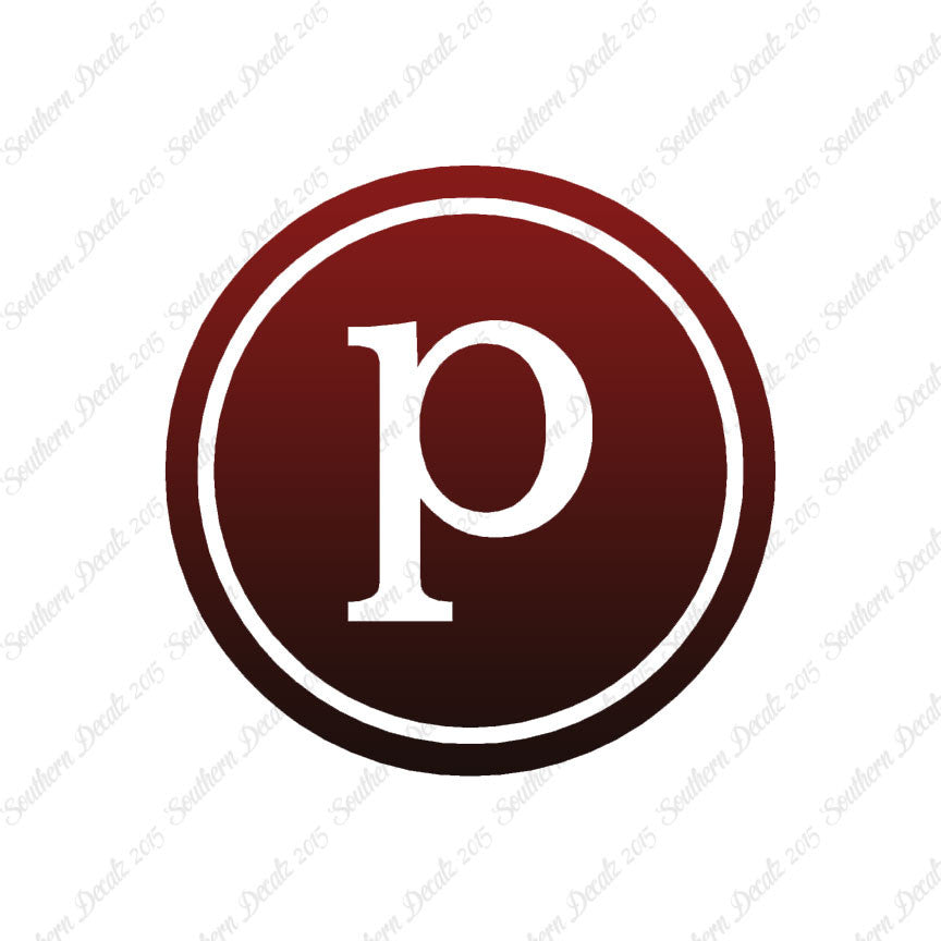 Typewriter Font P Initial