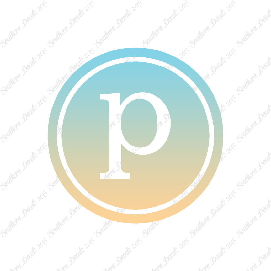Typewriter Font P Initial