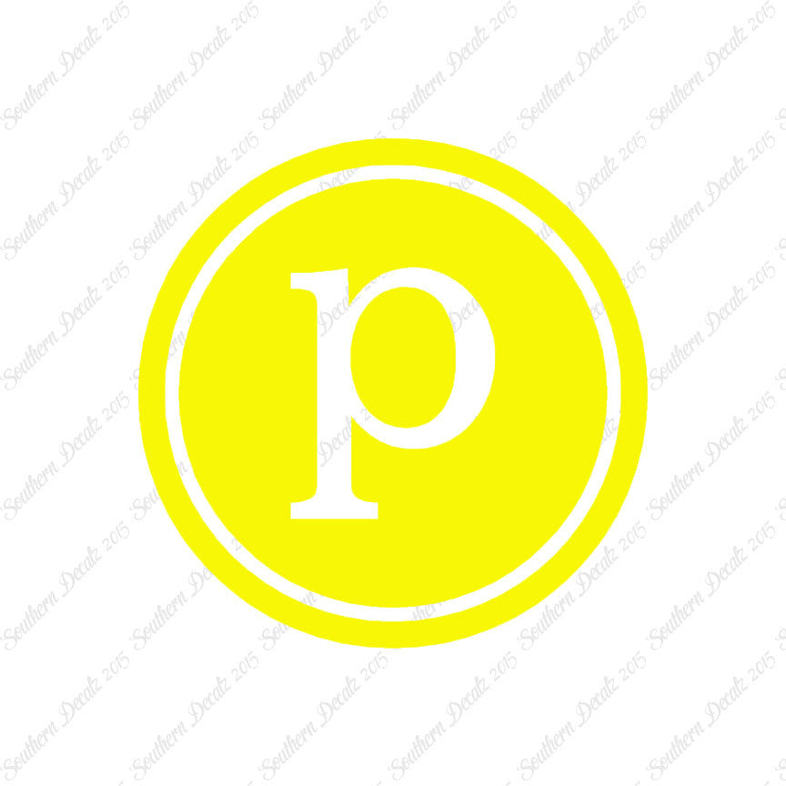 Typewriter Font P Initial