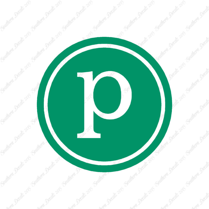 Typewriter Font P Initial