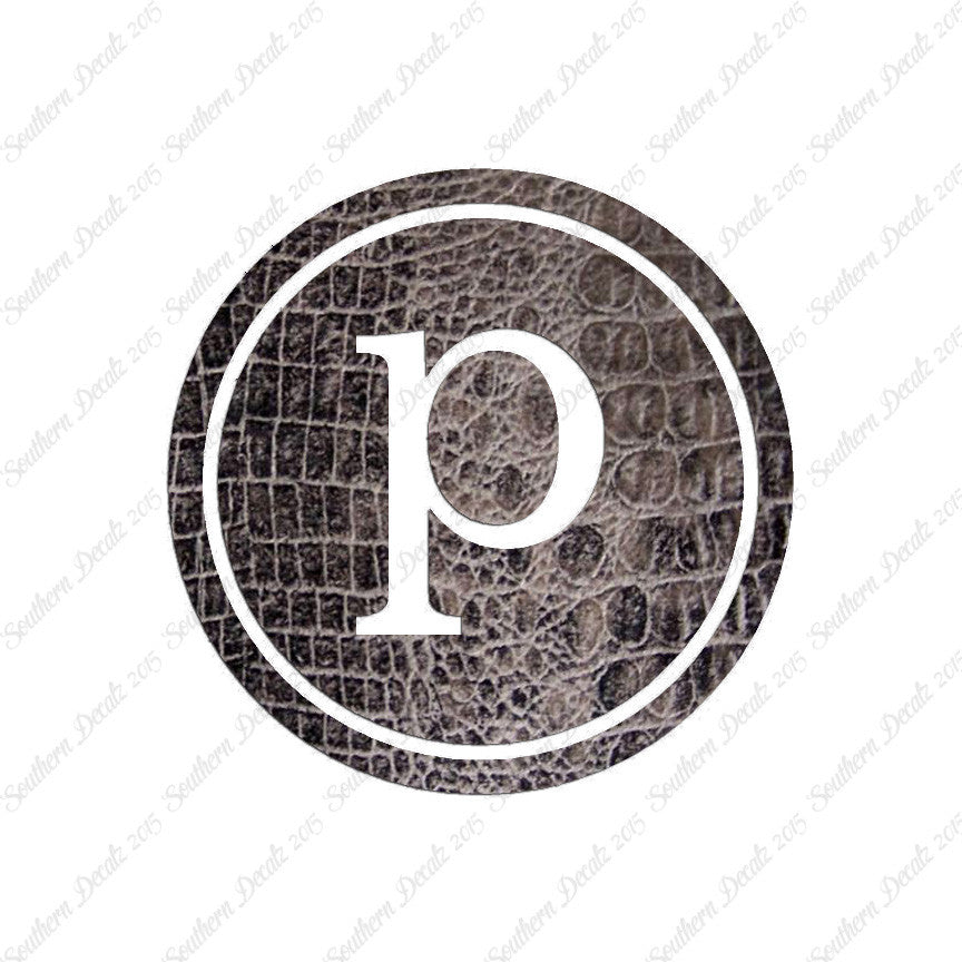 Typewriter Font P Initial