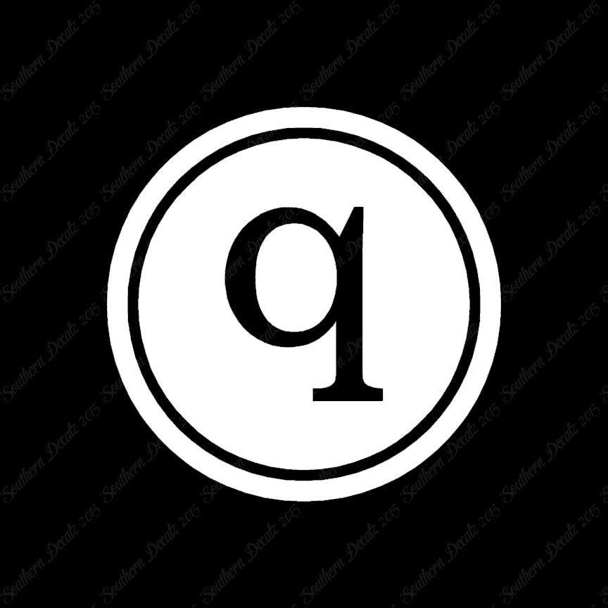 Typewriter Font Q Initial