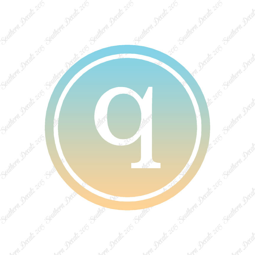 Typewriter Font Q Initial