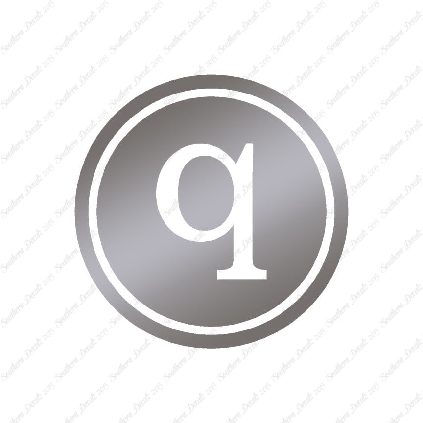 Typewriter Font Q Initial