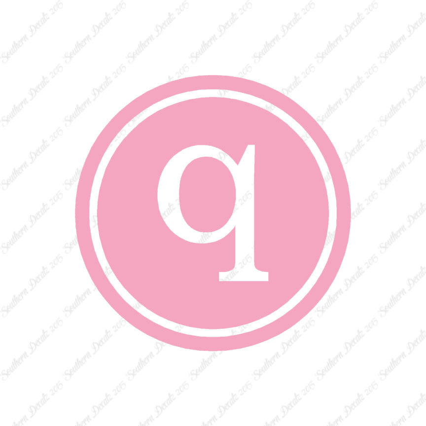 Typewriter Font Q Initial