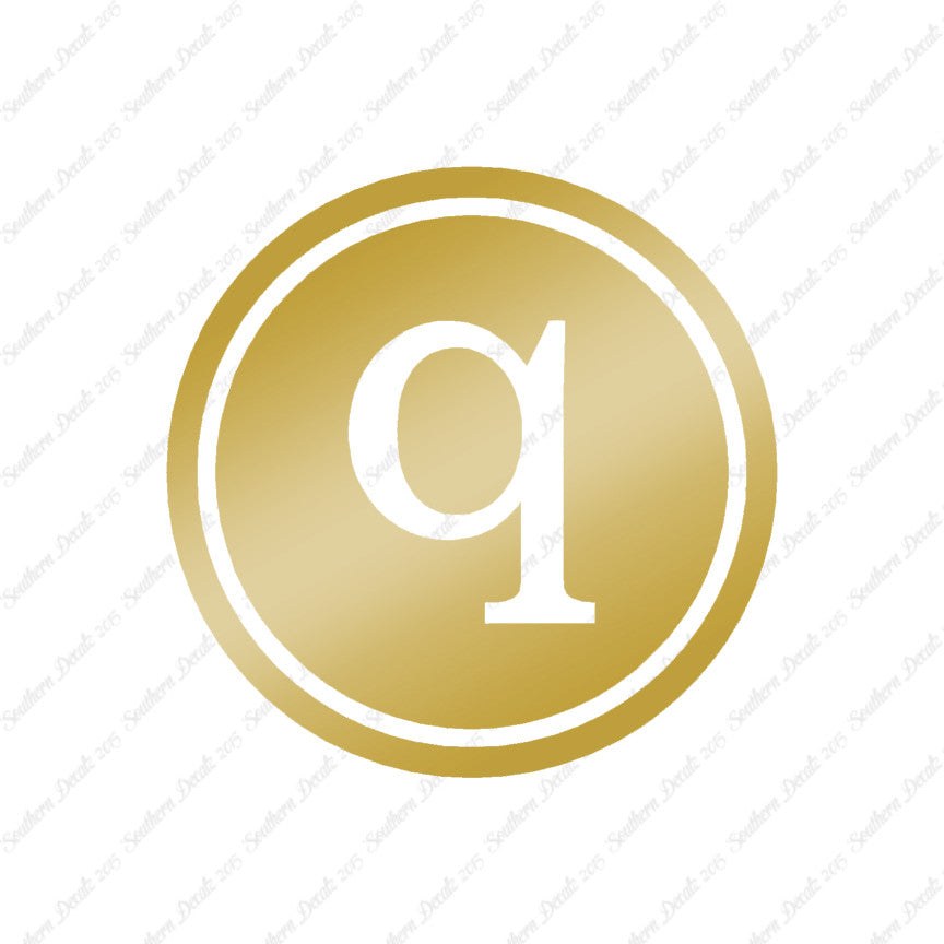 Typewriter Font Q Initial
