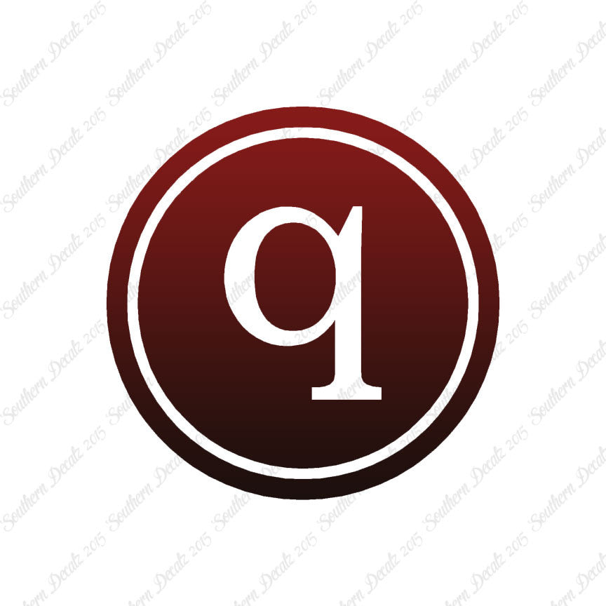 Typewriter Font Q Initial