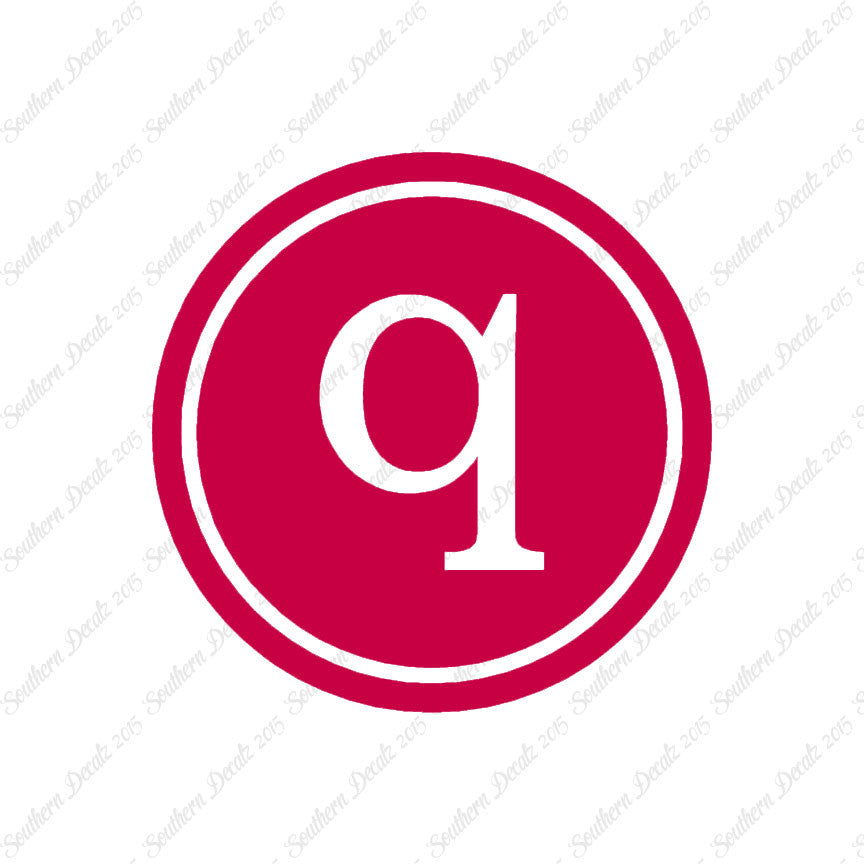 Typewriter Font Q Initial