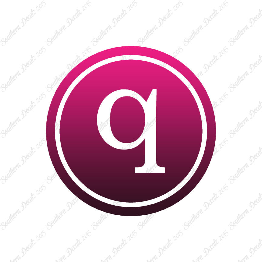 Typewriter Font Q Initial