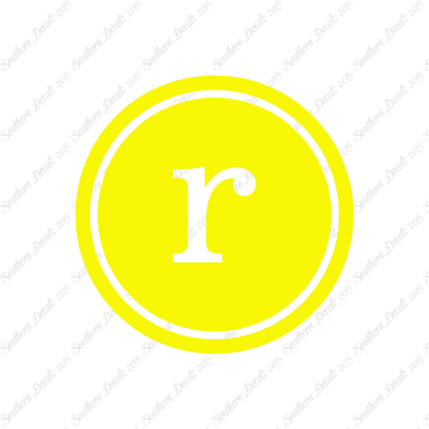 Typewriter Font R Initial