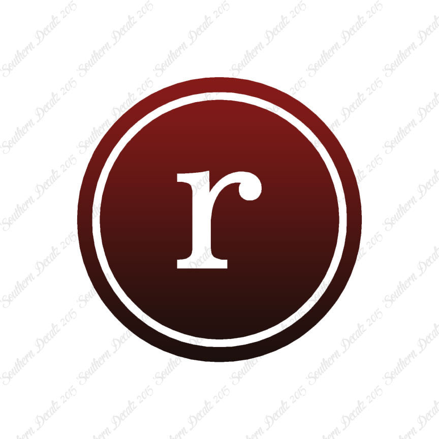 Typewriter Font R Initial
