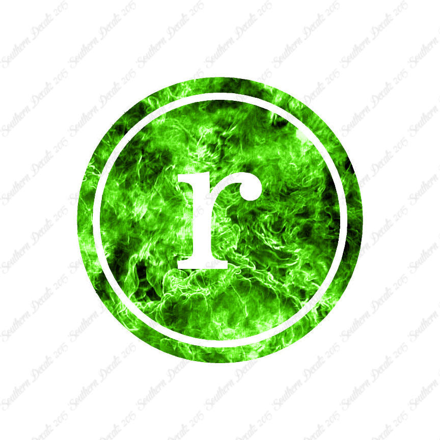Typewriter Font R Initial