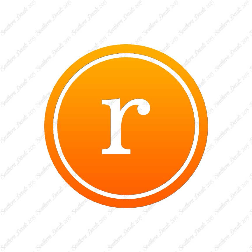 Typewriter Font R Initial