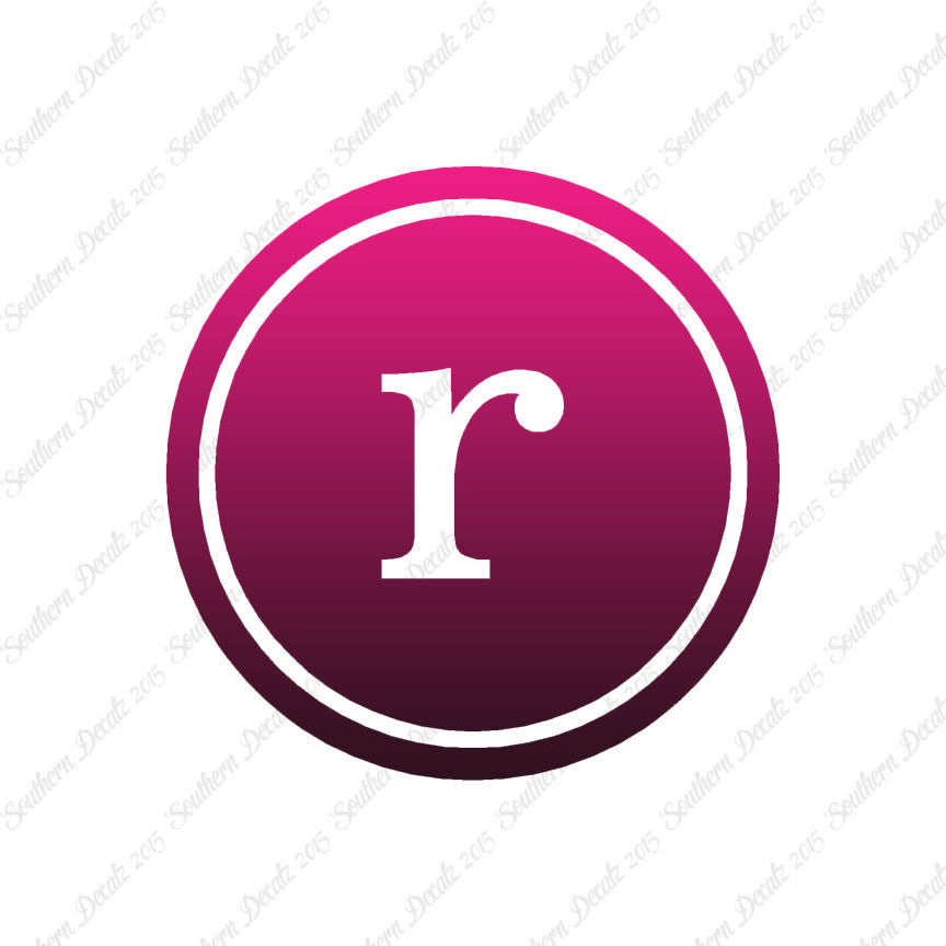 Typewriter Font R Initial