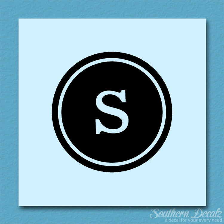 Typewriter Font S Initial