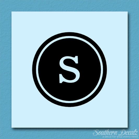 Typewriter Font S Initial