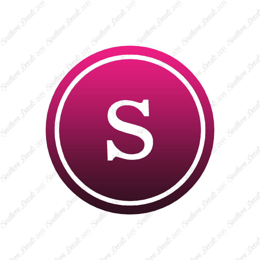 Typewriter Font S Initial