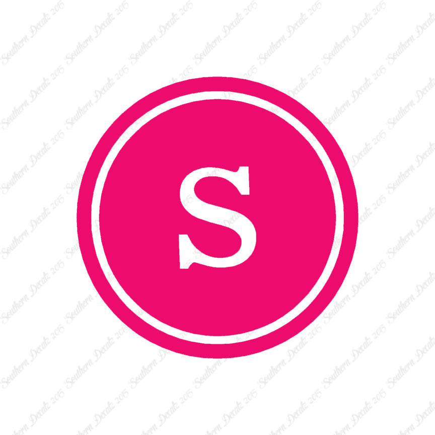 Typewriter Font S Initial