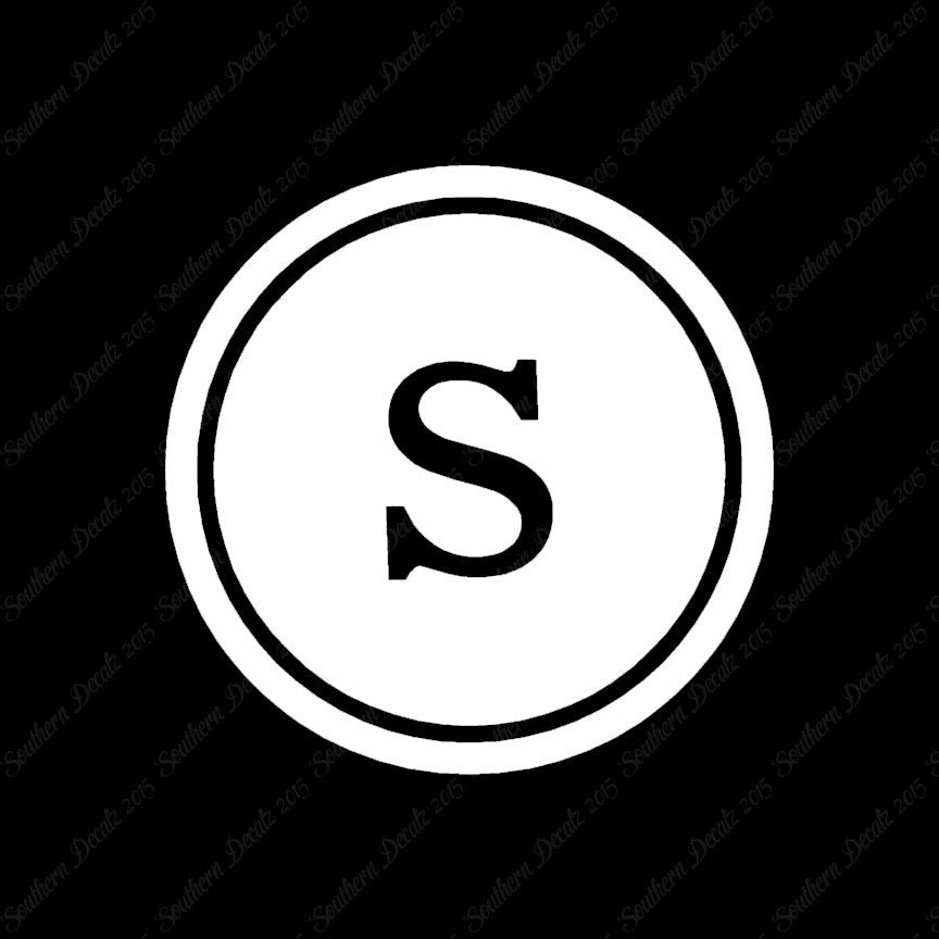 Typewriter Font S Initial