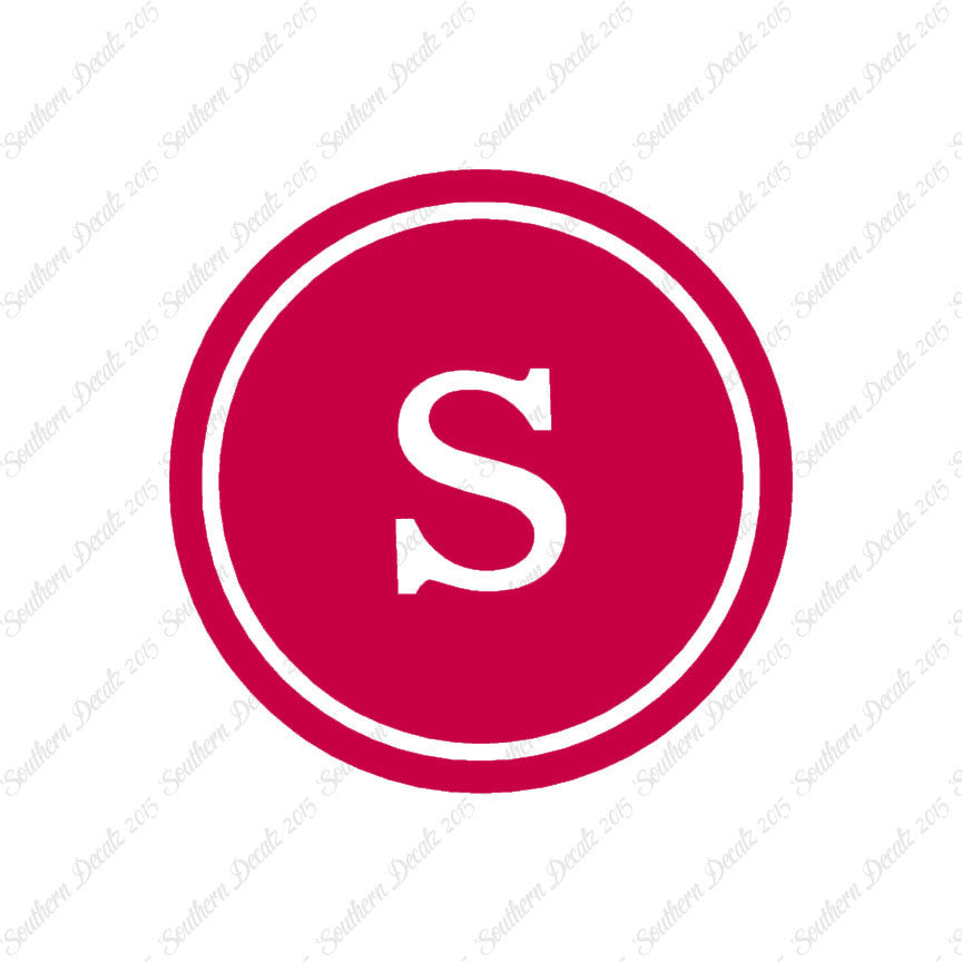Typewriter Font S Initial