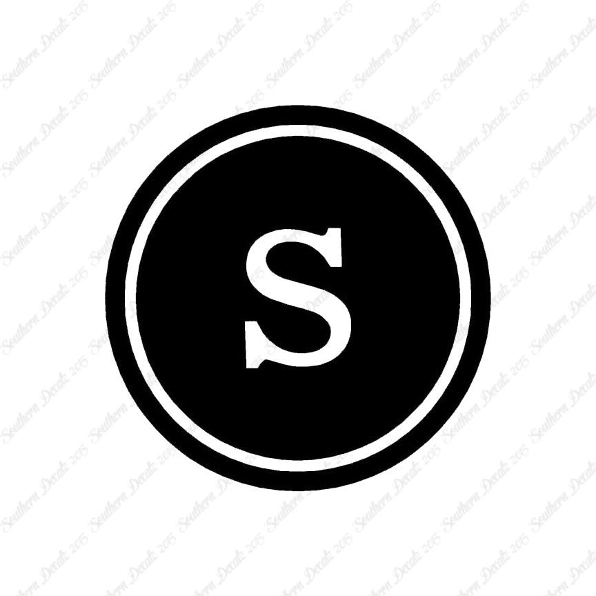 Typewriter Font S Initial