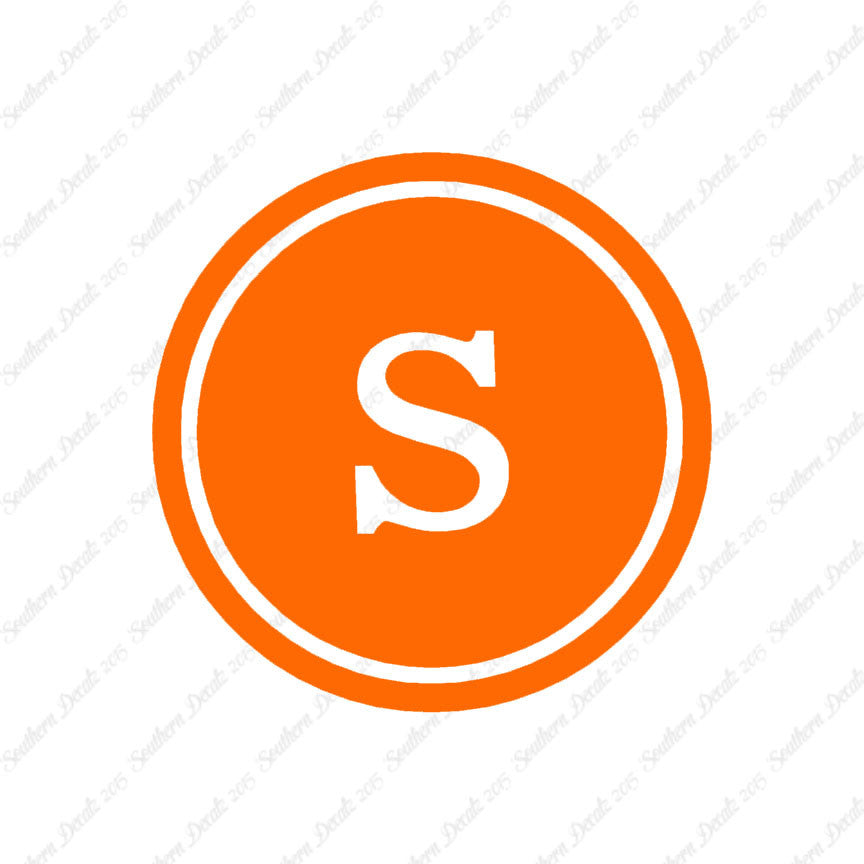 Typewriter Font S Initial