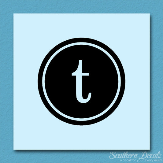 Typewriter Font T Initial