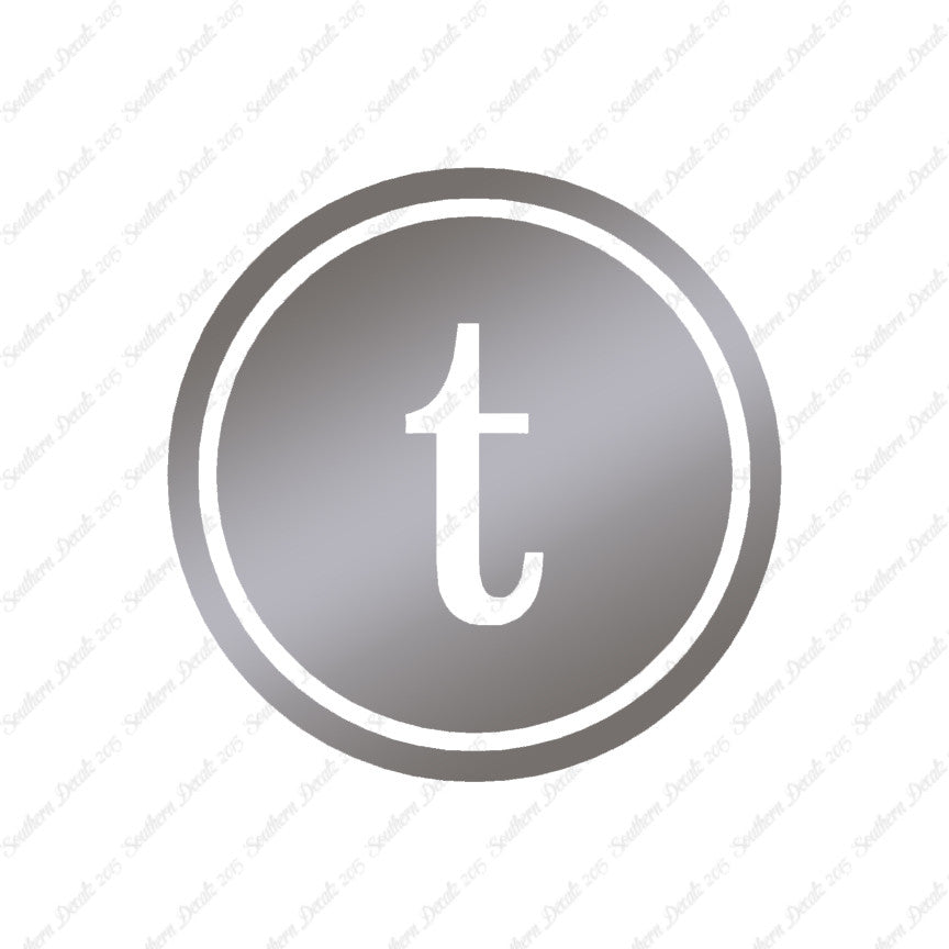 Typewriter Font T Initial