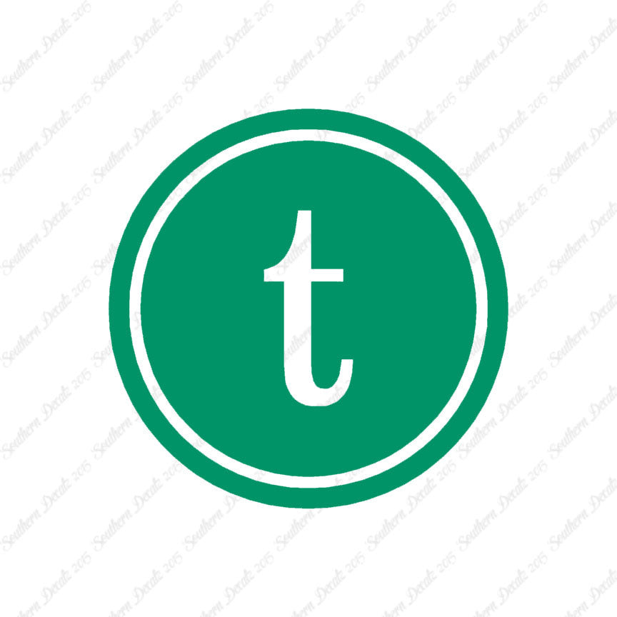 Typewriter Font T Initial