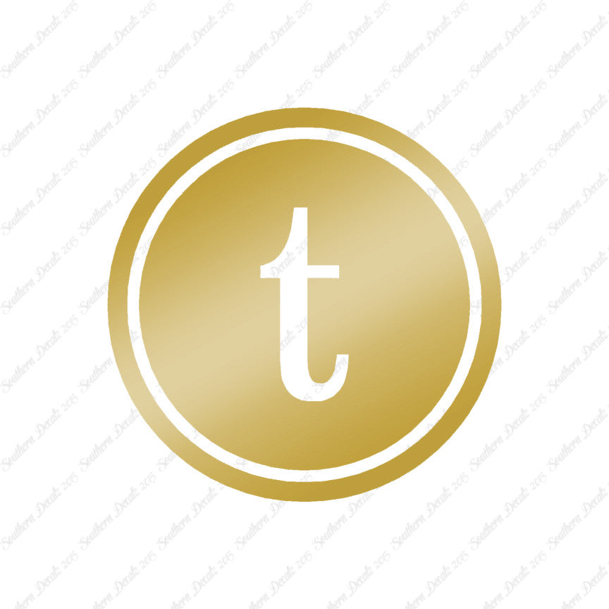 Typewriter Font T Initial