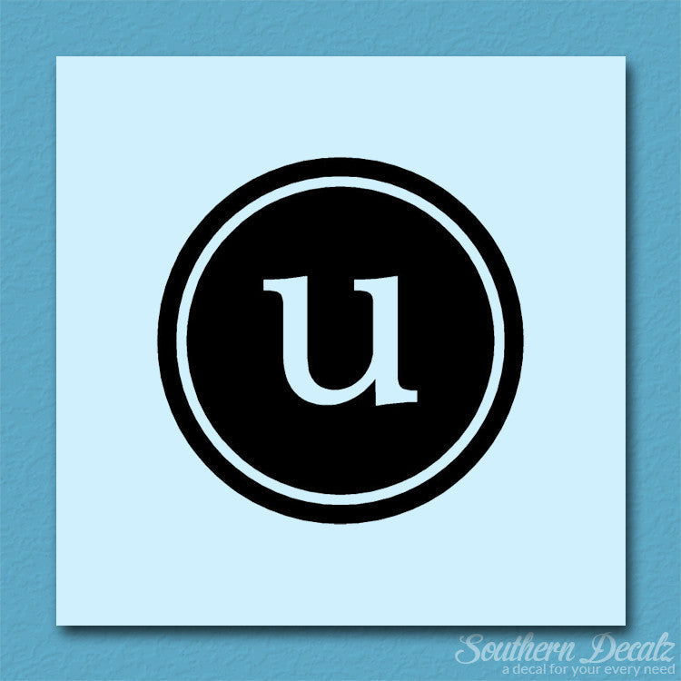 Typewriter Font U Initial