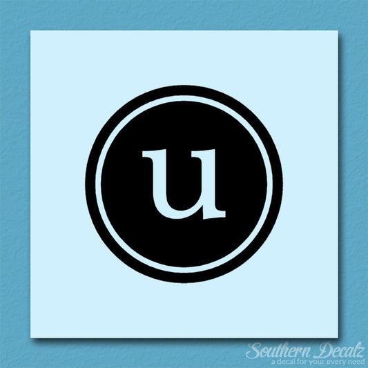 Typewriter Font U Initial