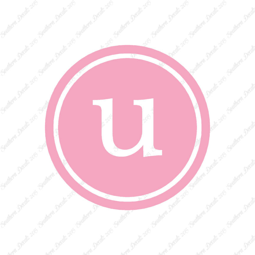 Typewriter Font U Initial
