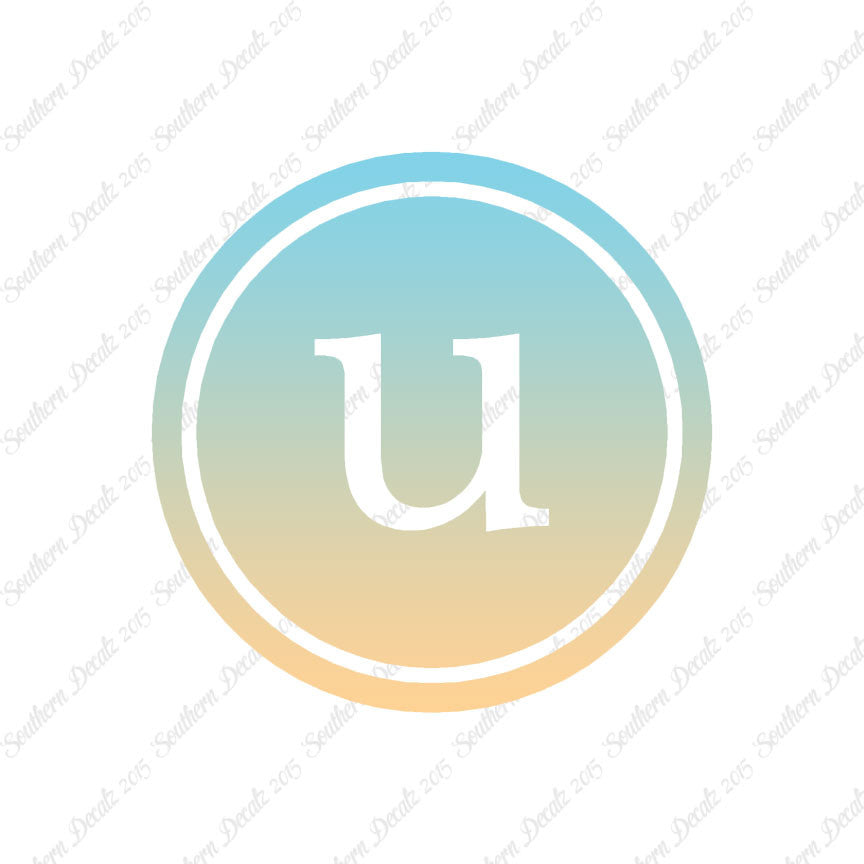 Typewriter Font U Initial