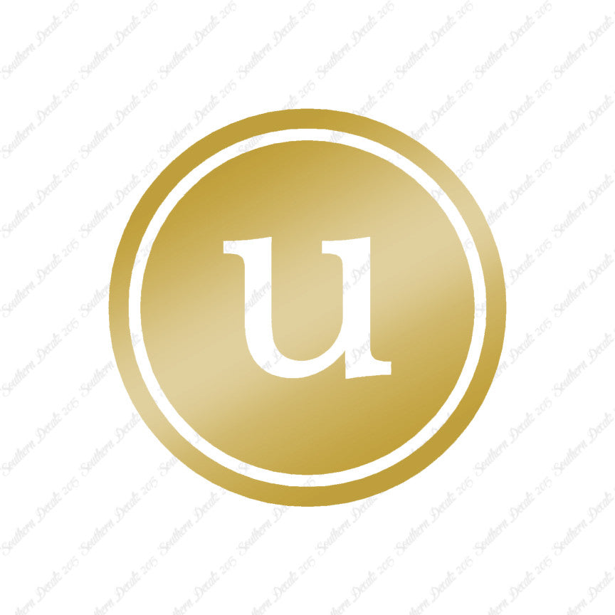 Typewriter Font U Initial