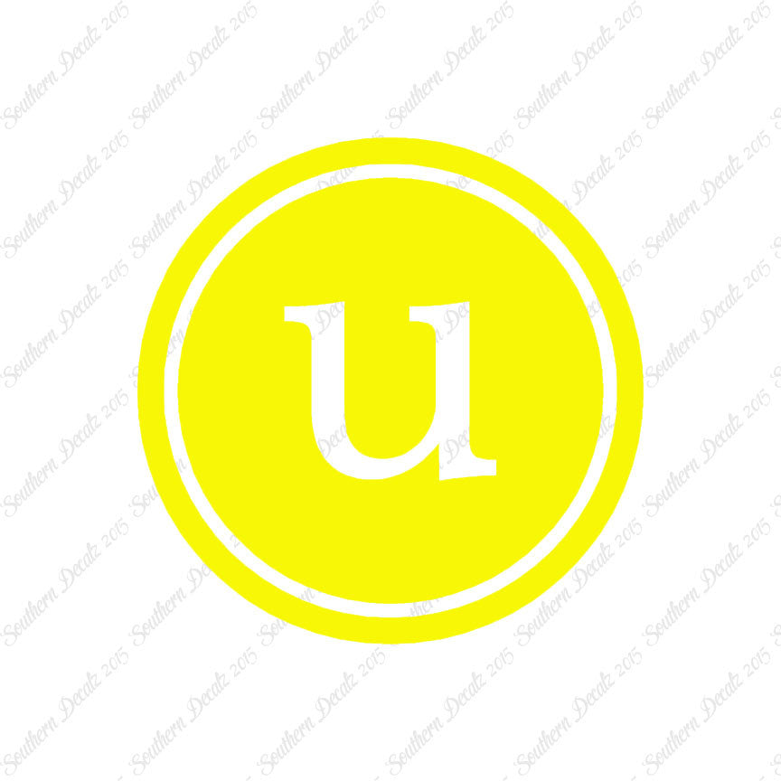 Typewriter Font U Initial