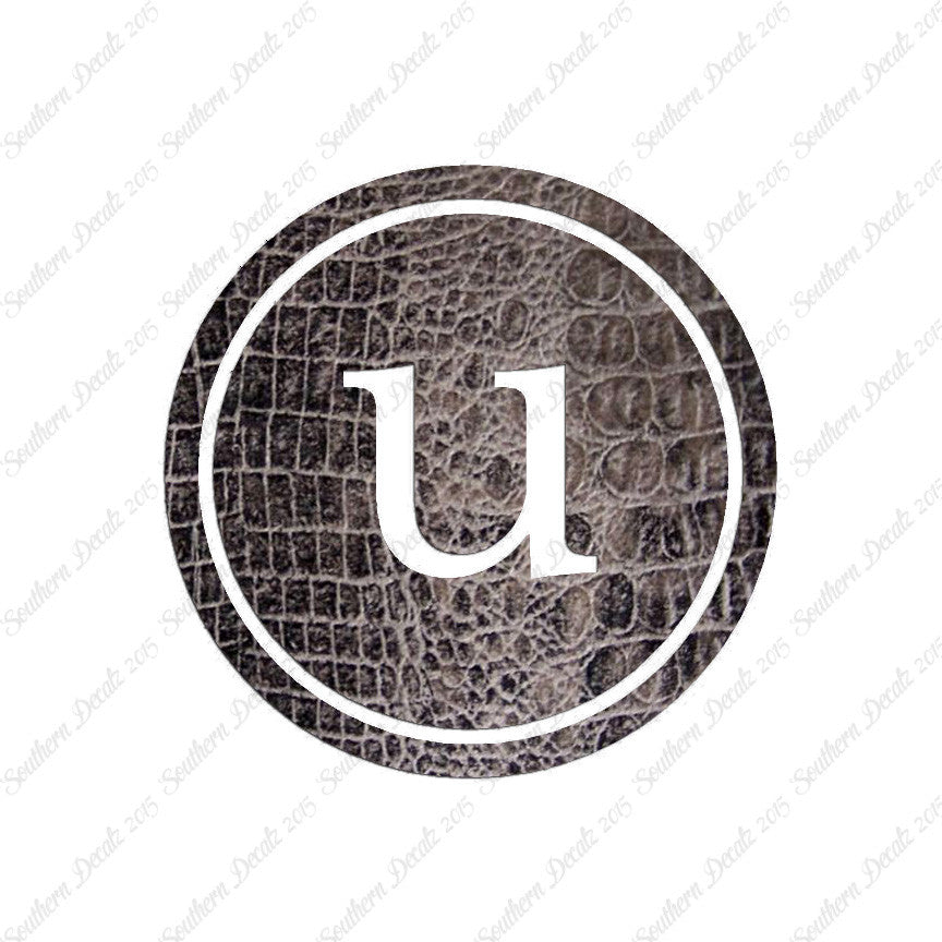 Typewriter Font U Initial