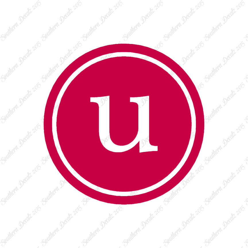 Typewriter Font U Initial