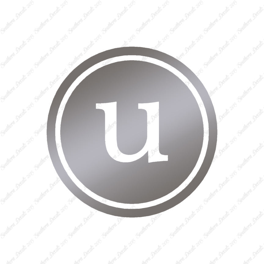 Typewriter Font U Initial