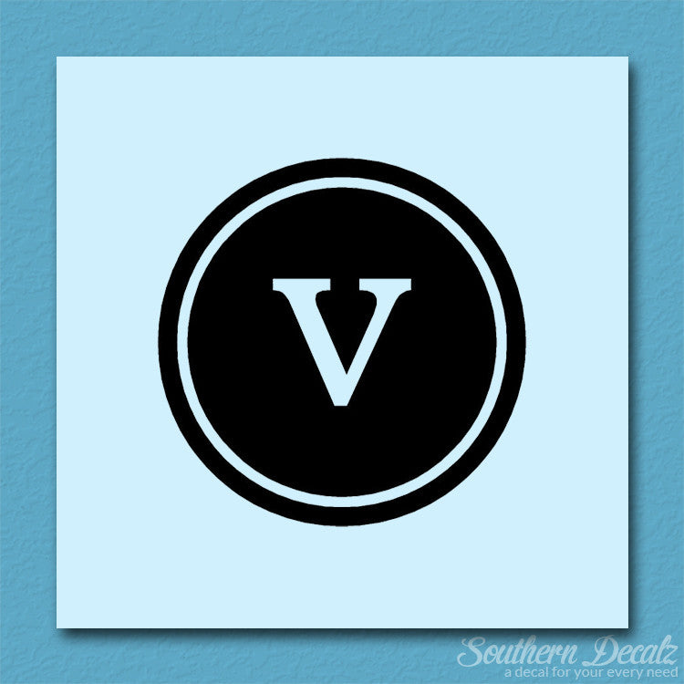 Typewriter Font V Initial