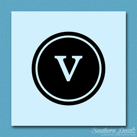Typewriter Font V Initial