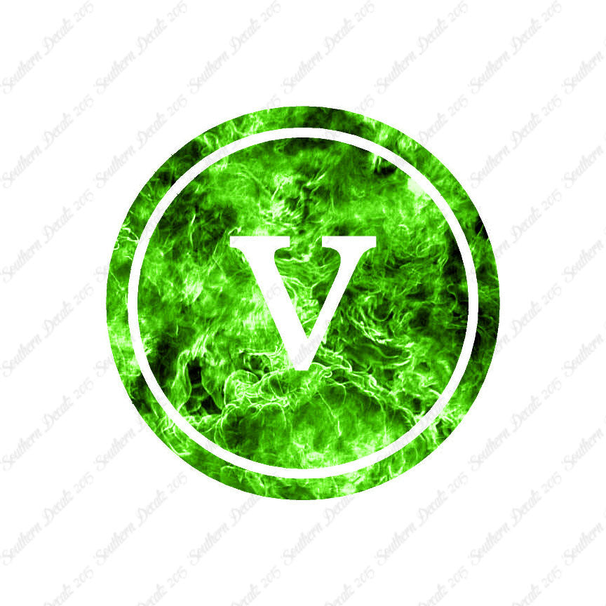 Typewriter Font V Initial