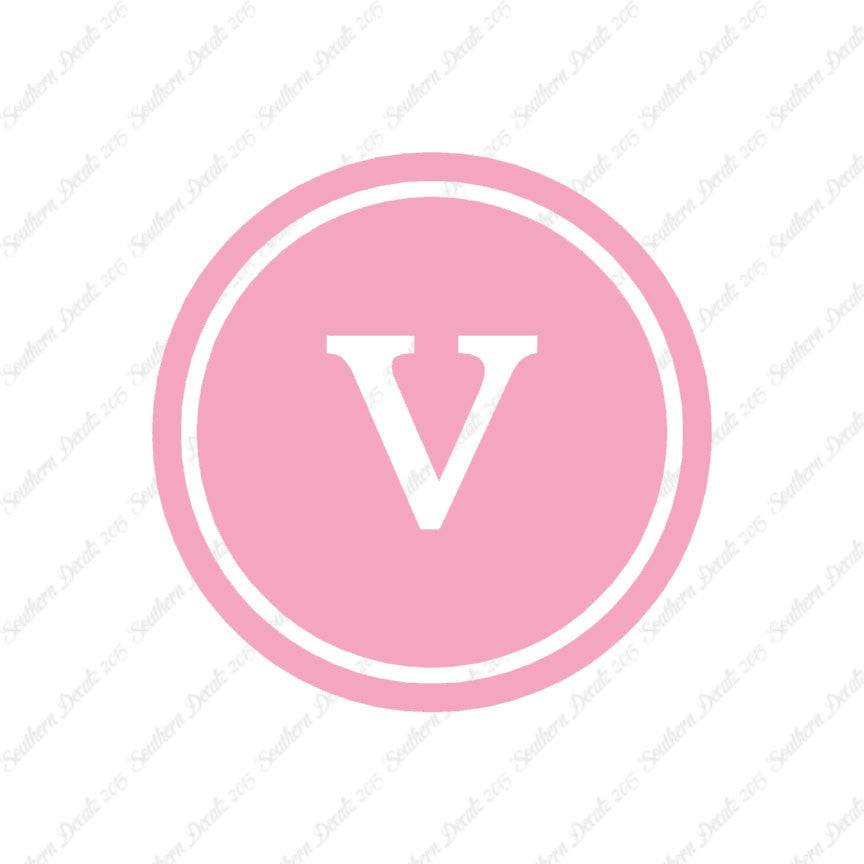 Typewriter Font V Initial