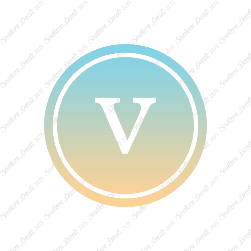 Typewriter Font V Initial