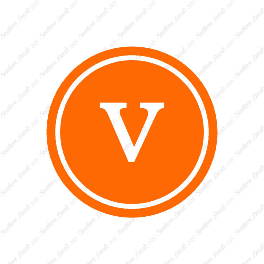 Typewriter Font V Initial