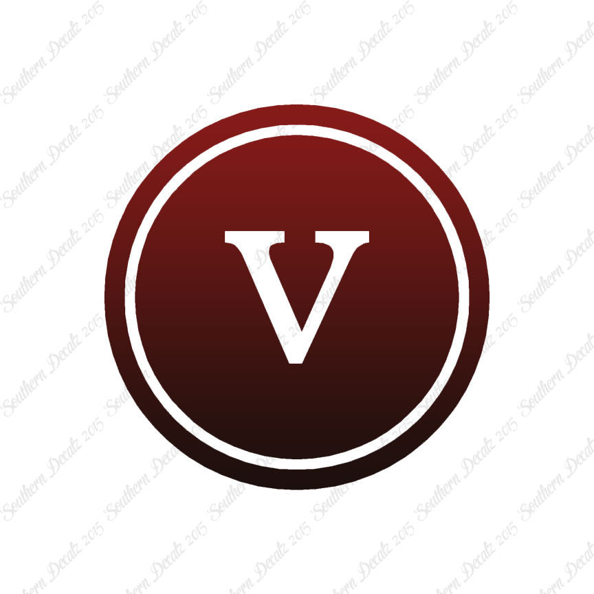 Typewriter Font V Initial