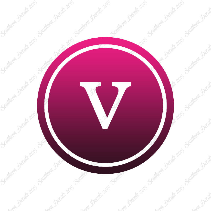 Typewriter Font V Initial