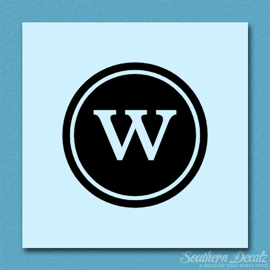 Typewriter Font W Initial