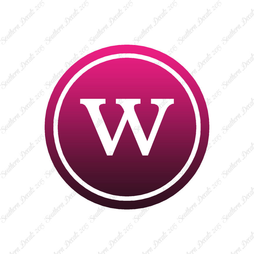 Typewriter Font W Initial