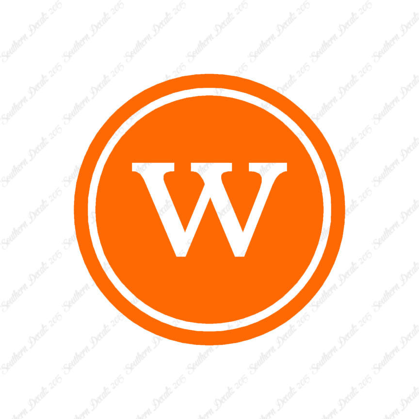 Typewriter Font W Initial